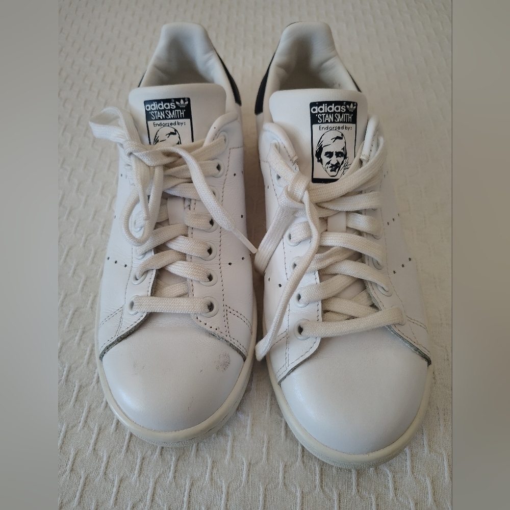 Adidas Stan Smith White Leather Shoes Size 6 1/2